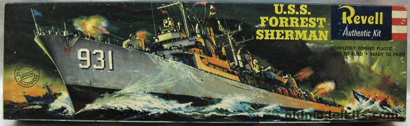 Revell 1/320 DD-931 USS Forrest Sherman - 'S' Issue, H352-169 plastic model kit
